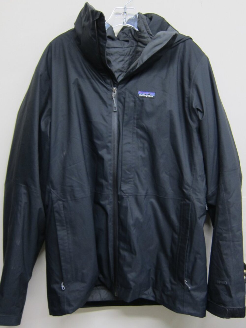 Patagonia Men's M Black Recco H2NO Full Zip Hooded Winter Jacket